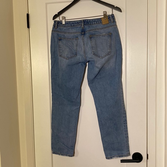 Zara Boyfriend Cut Jeans with rhinestone studs - Picture 9 of 11